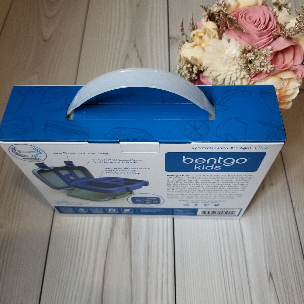 Bentgo Sky Blue kids durable & leak-proof lunch box NWT - Picture 6 of 14